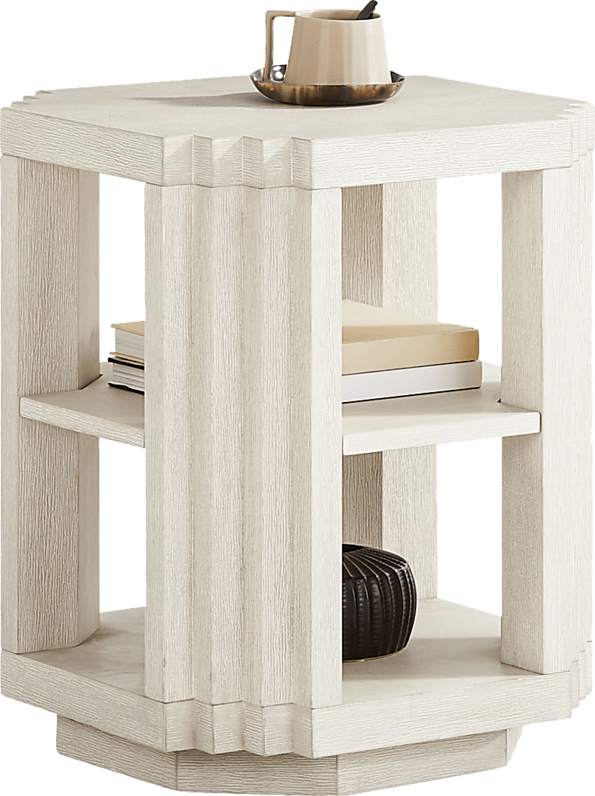 Royal Park Ivory Chairside Table - Image 2