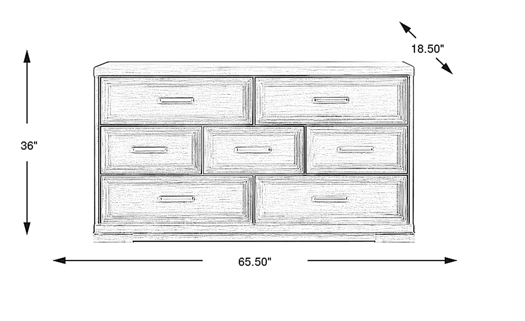 Royal Park Ivory Dresser