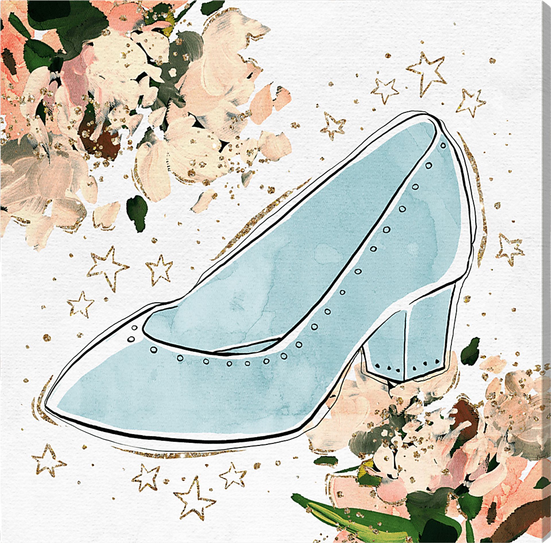 Royal Shoe Blue Artwork - Image 1
