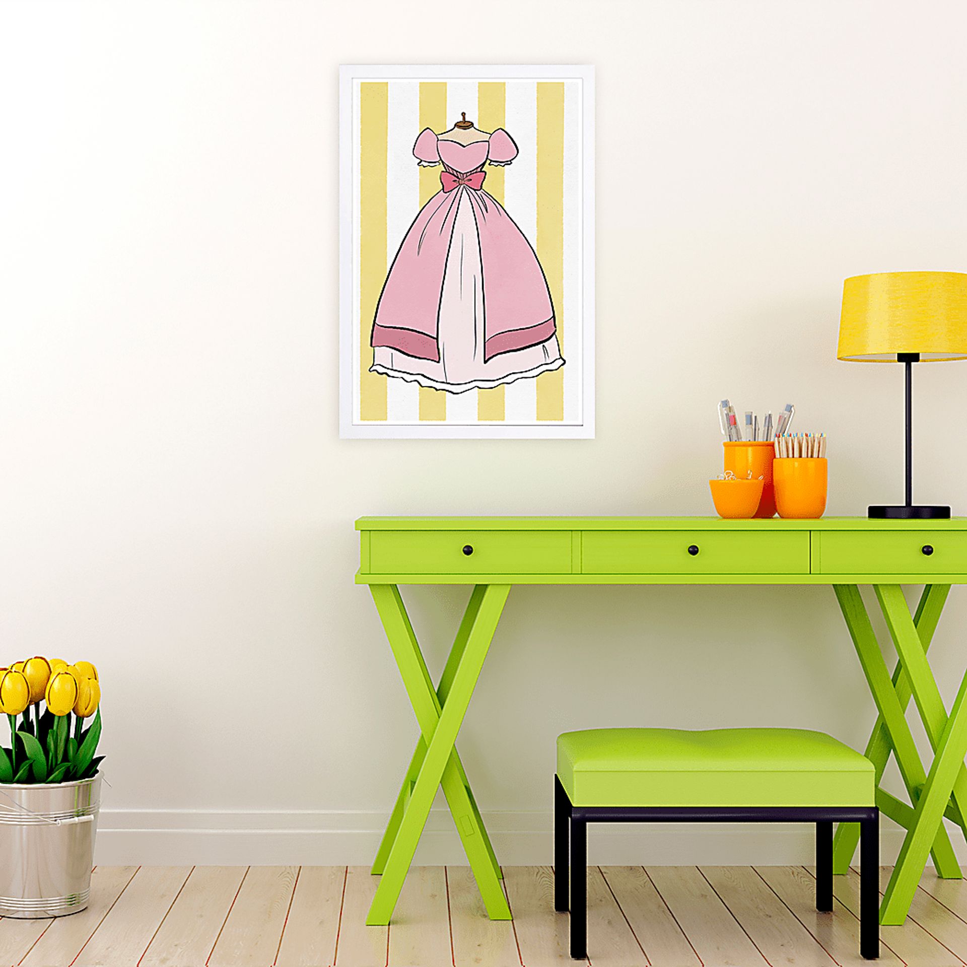 Royalty Dress Pink Artwork - Image 2