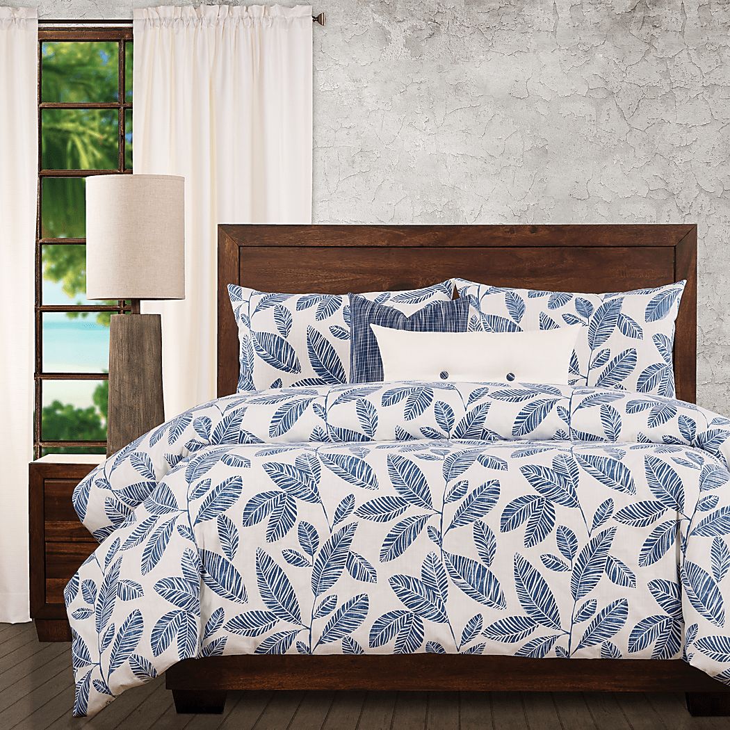 Royalwyn White 6pc Queen Duvet Cover Set