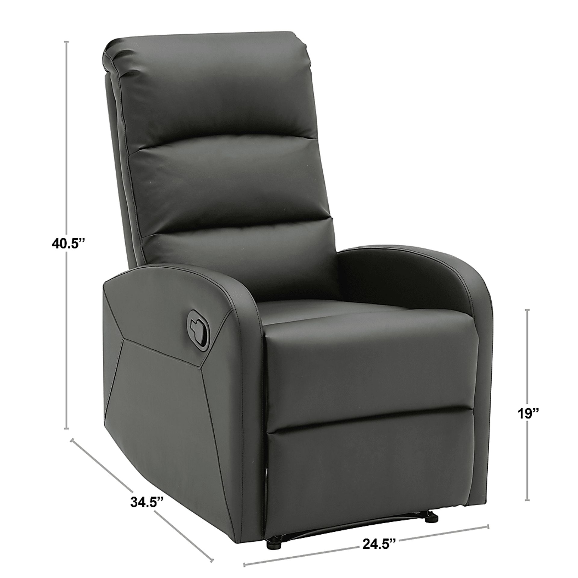 Royervista Black Recliner - Image 11
