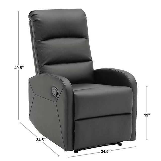 Royervista Charcoal Recliner - Thumbnail - Image 8