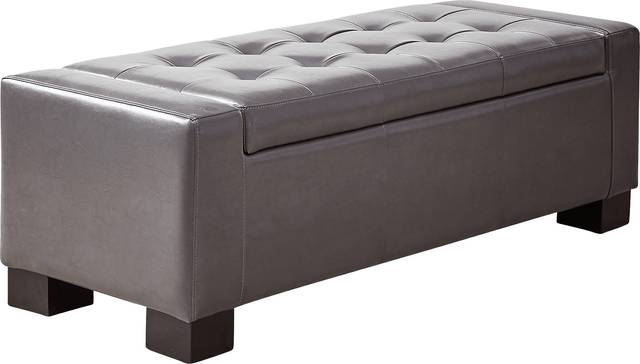 Roystone Gray Accent Bench - Thumbnail - Image 1