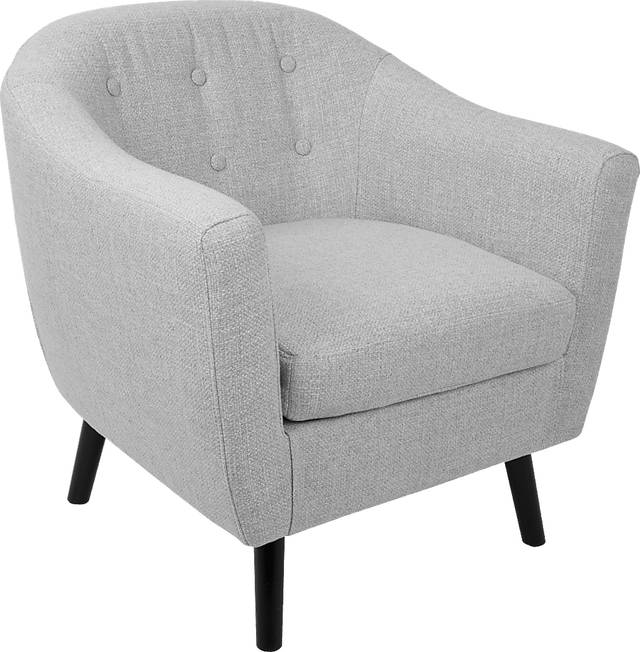 Rozelle Light Gray Accent Chair - Thumbnail - Image 1