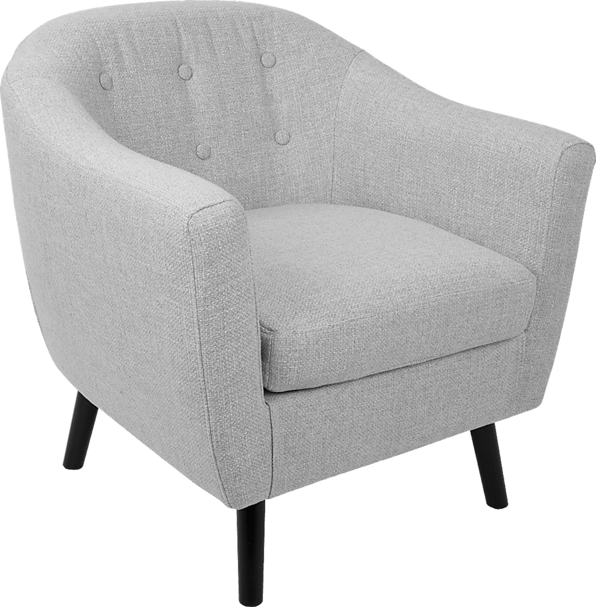 Rozelle Light Gray Accent Chair - Image 1