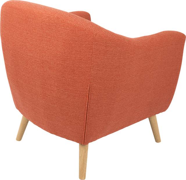 Rozelle Orange Accent Chair - Thumbnail - Image 2