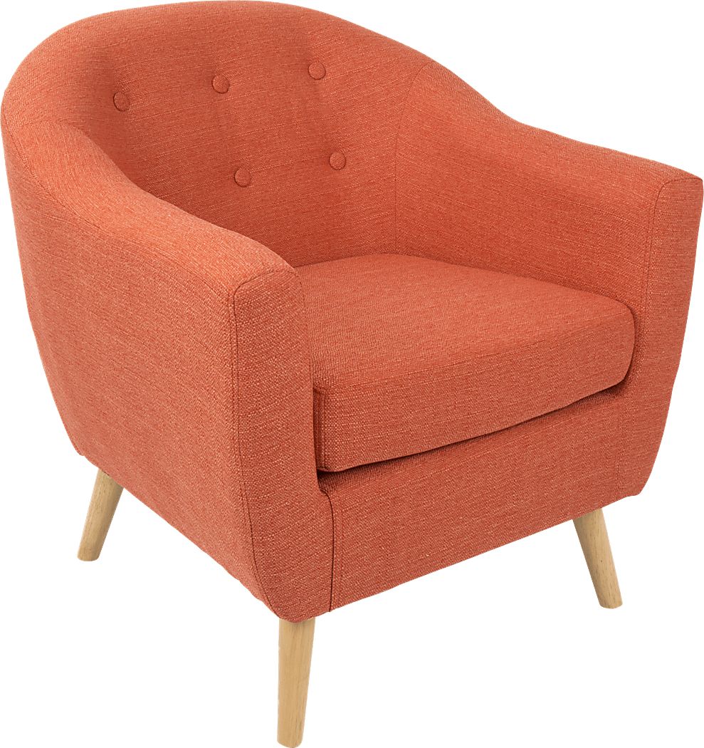 Rozelle Orange Accent Chair Rooms To Go