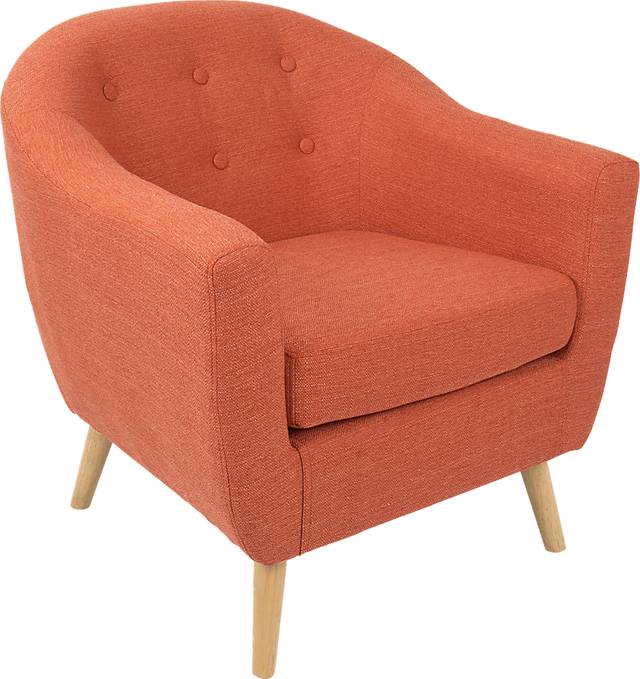 Rozelle Orange Accent Chair - Thumbnail - Image 1