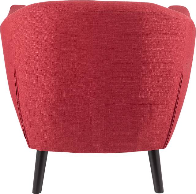 Rozelle Red Accent Chair - Thumbnail - Image 2