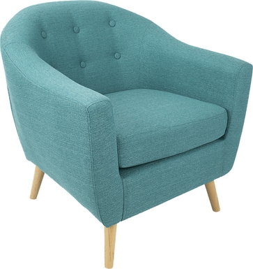 Rozelle Teal Accent Chair