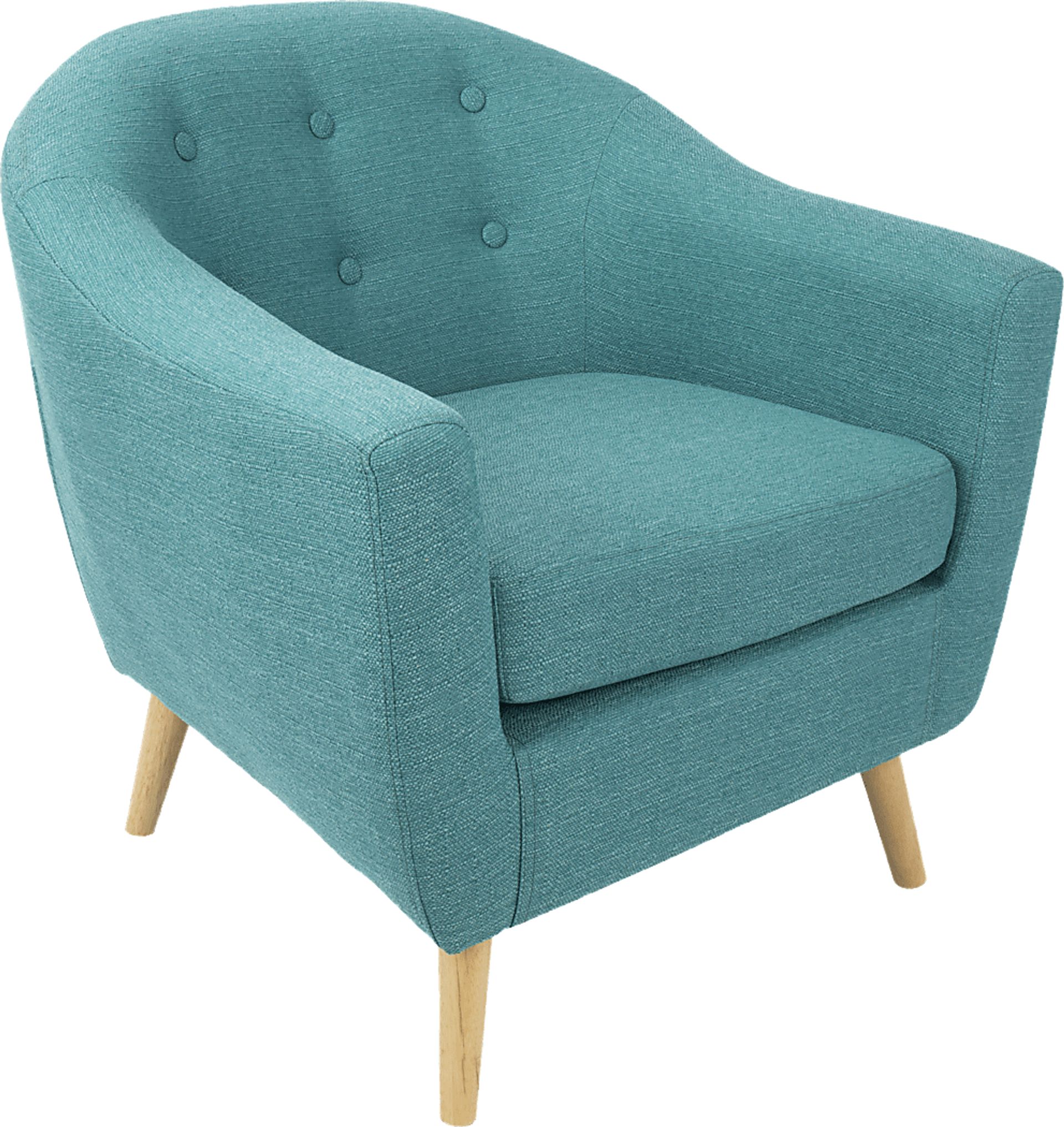 Rozelle Teal Accent Chair - Image 1