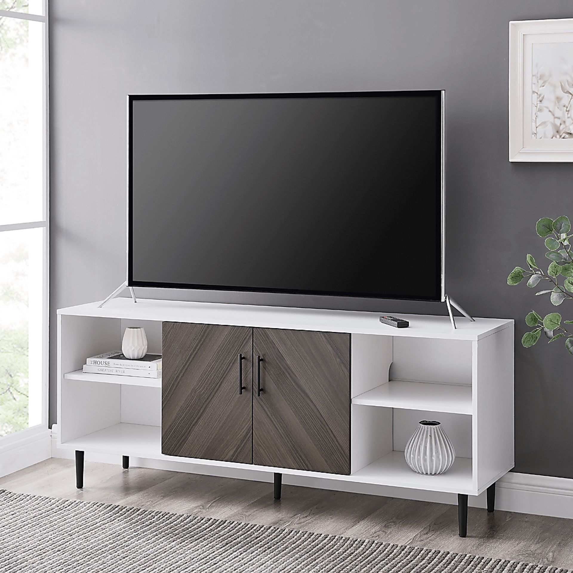 Rozler White 58 in. Console - Image 3
