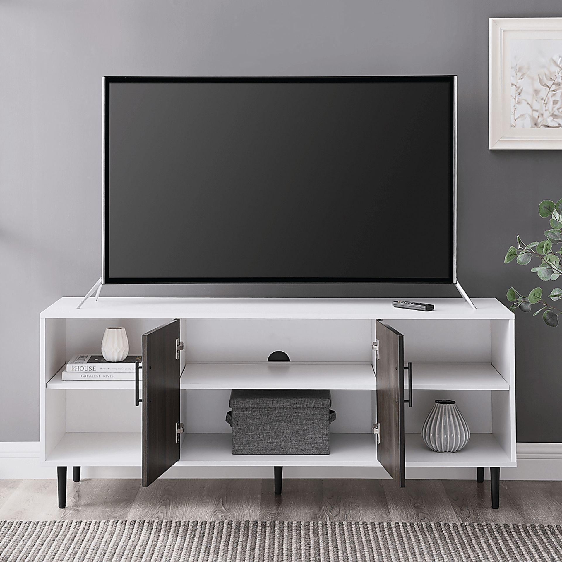 Rozler White 58 in. Console - Image 4