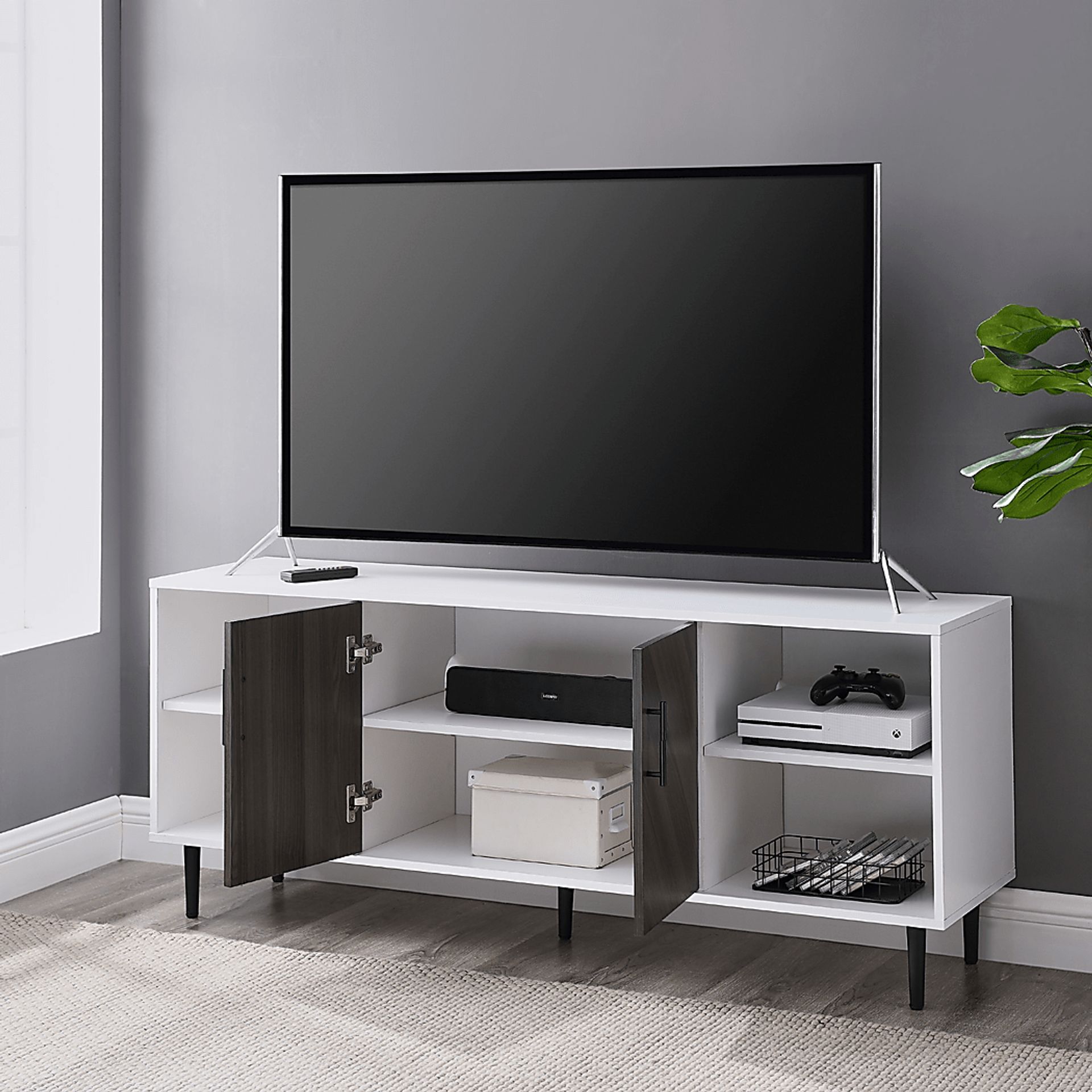 Rozler White 58 in. Console - Image 5