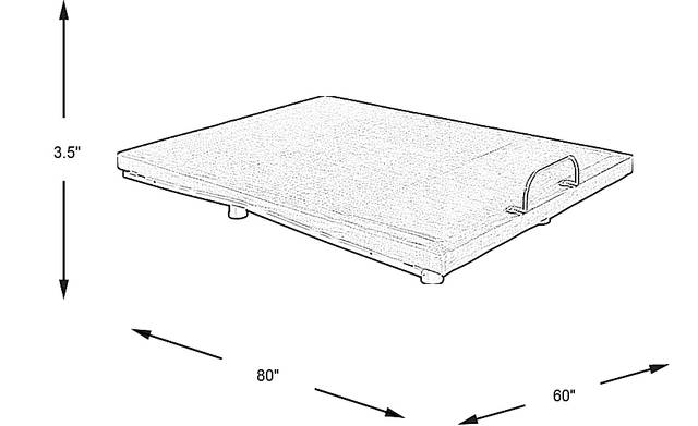 Dimension Image. Please refer to the Dimension Tab on this page for dimension details.