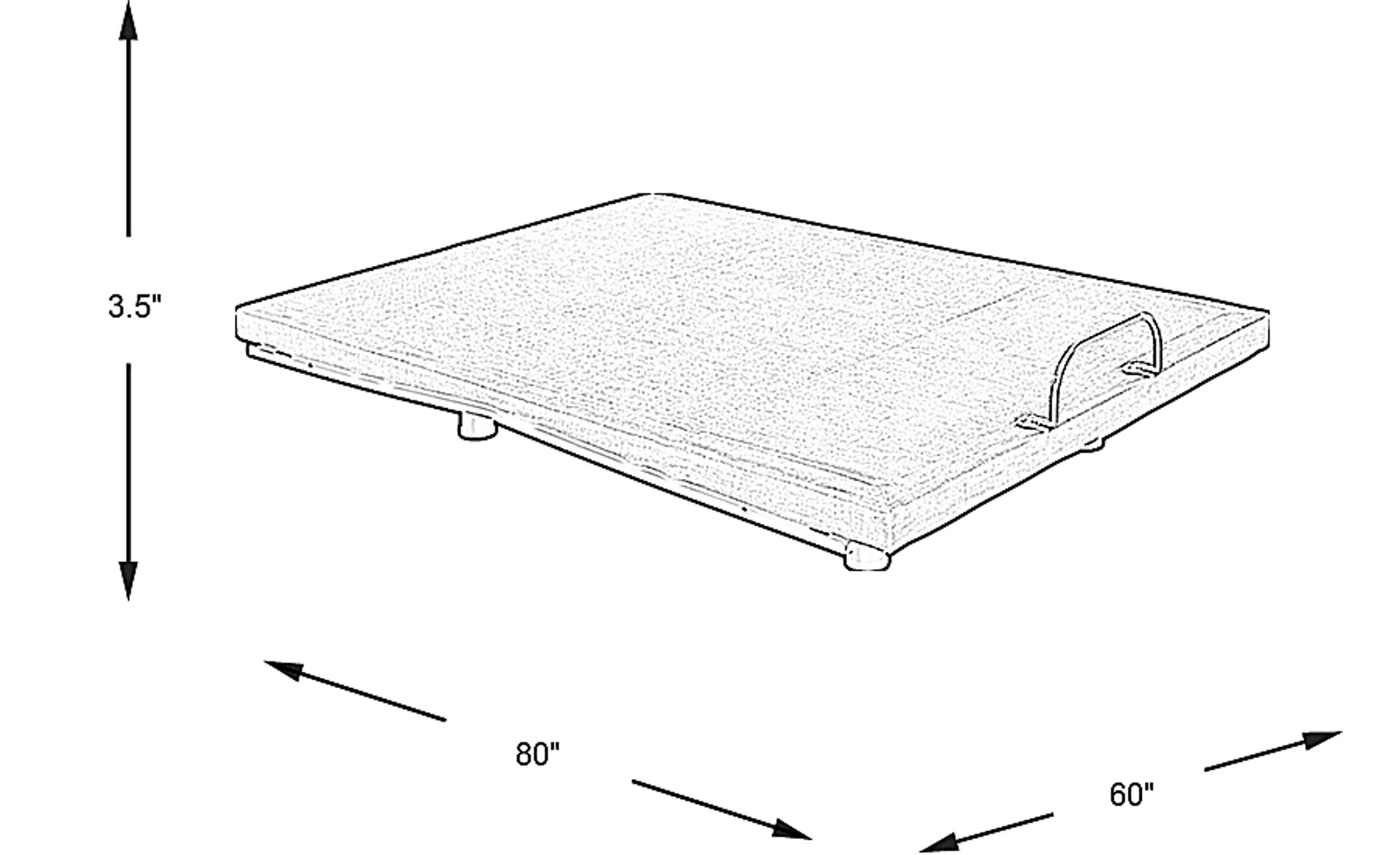 Dimension Image. Please refer to the Dimension Tab on this page for dimension details.