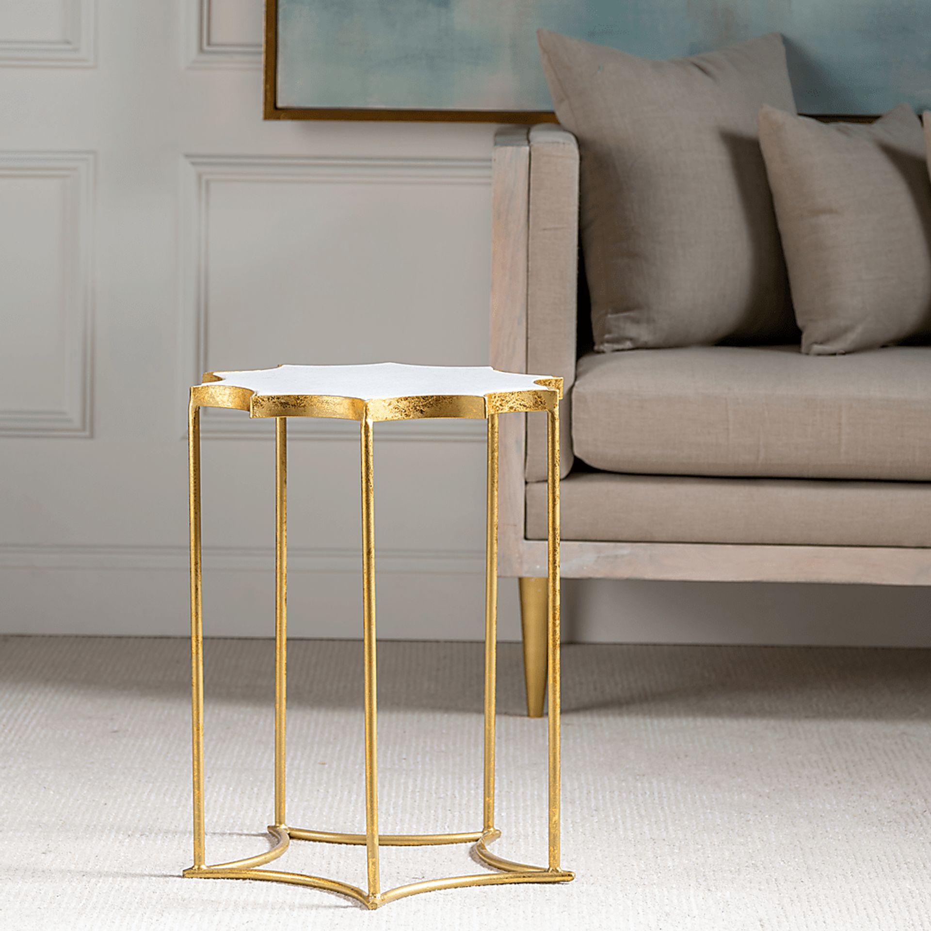 Rubylane White Accent Table - Image 5