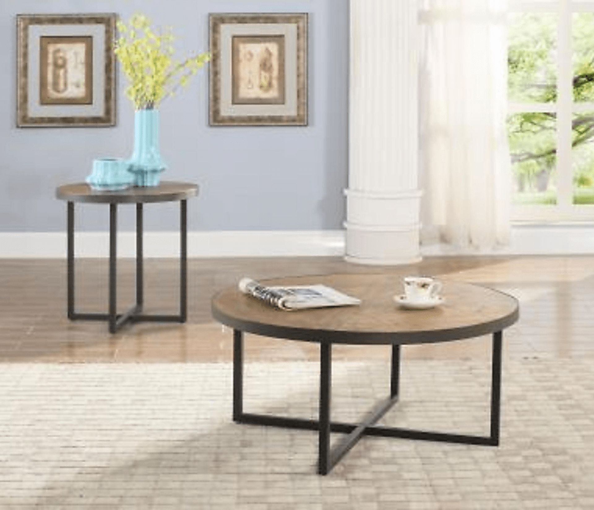 Ruder Brown Cocktail Table - Image 5