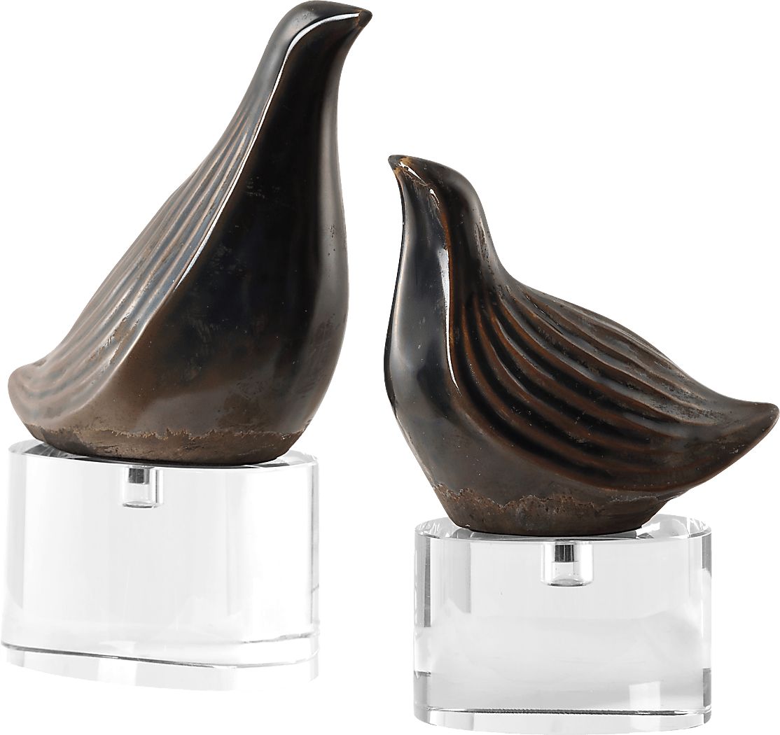 Ruers Gray Sculpture, Set of 2