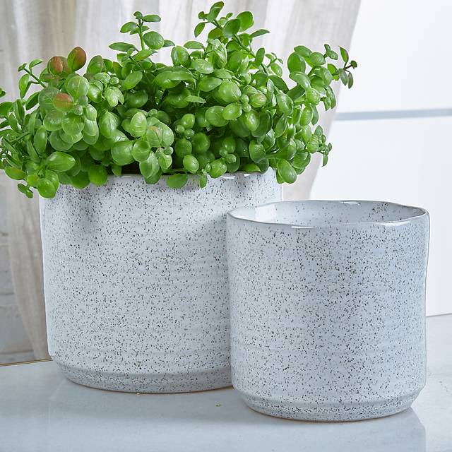 Ruffner White Planter, Set of 2 - Thumbnail - Image 2
