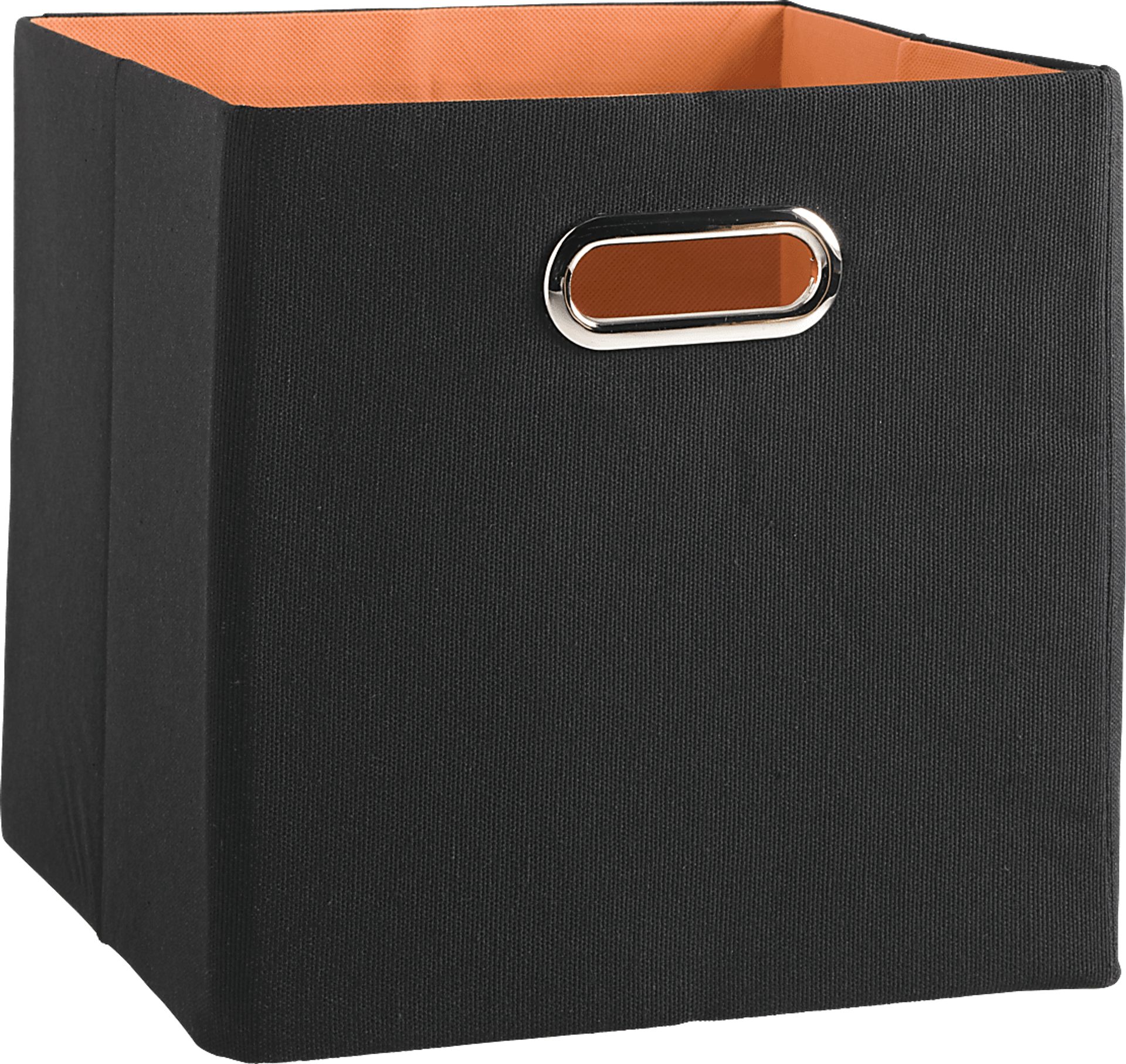 Kids Rugby Black Solid Square Storage Bin - Image 1