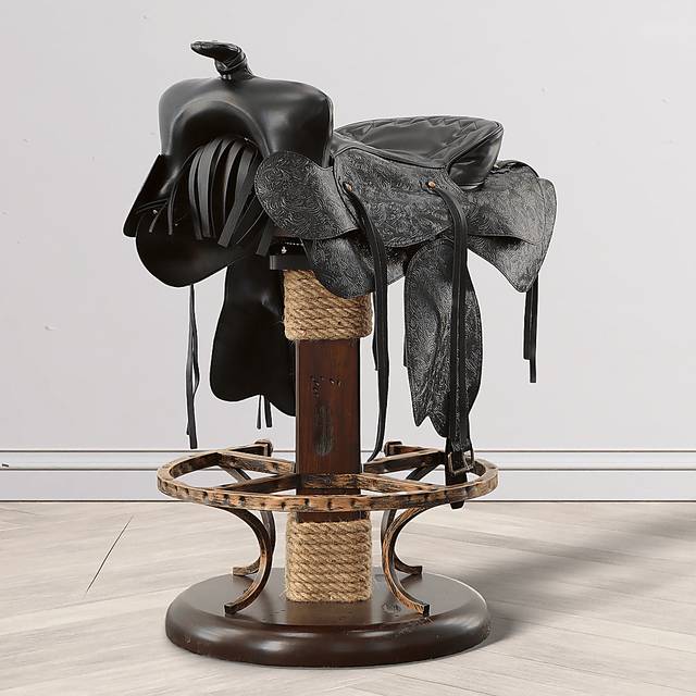 Rulen Brown Swivel Counter Height Stool - Thumbnail - Image 4