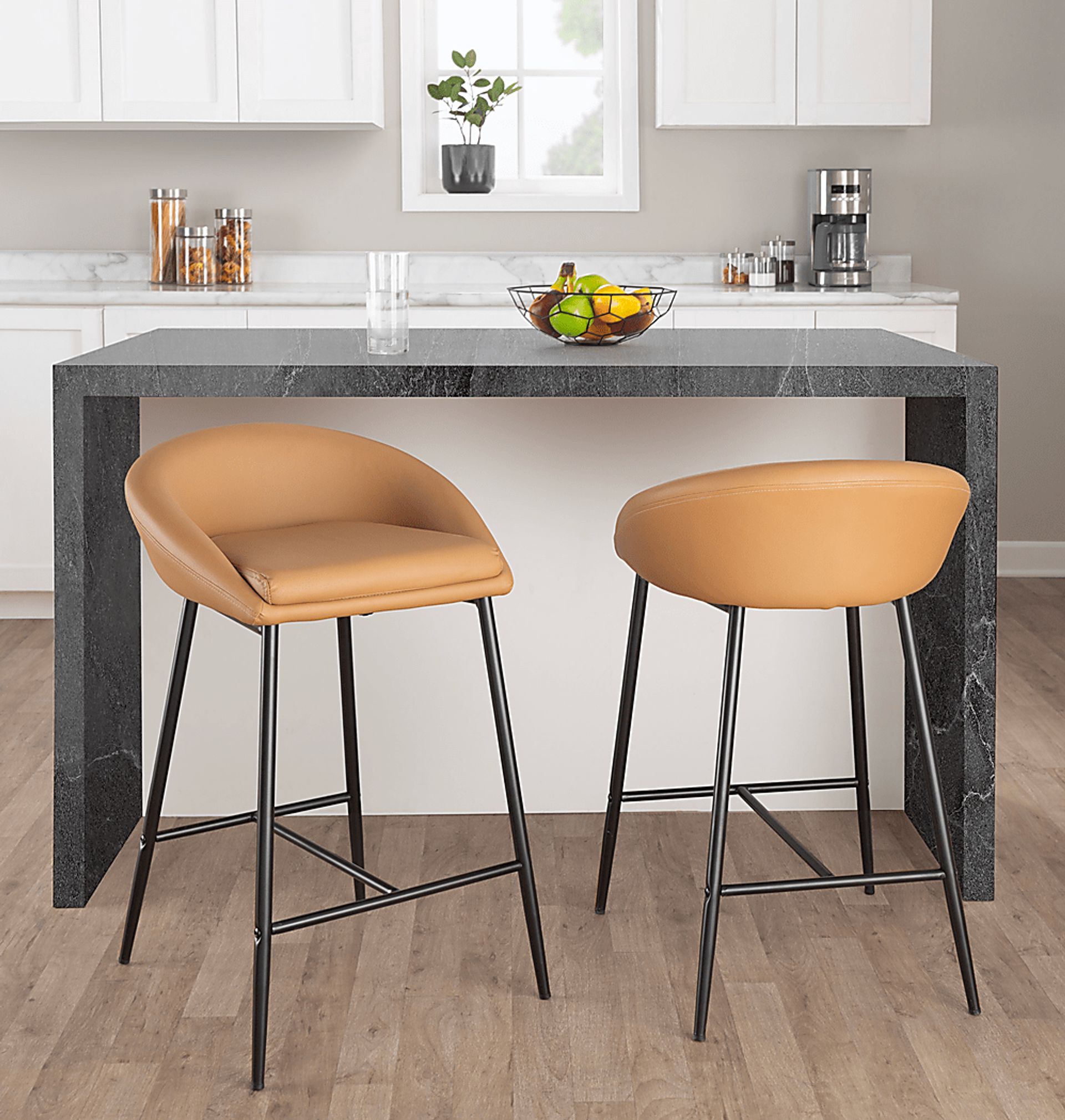 Ruley Camel Counter Height Stool, Set of 2 - Image 3