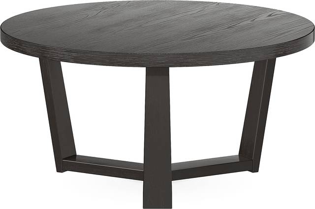 Rumie Dark Brown 30 in. Cocktail Table - Thumbnail - Image 1