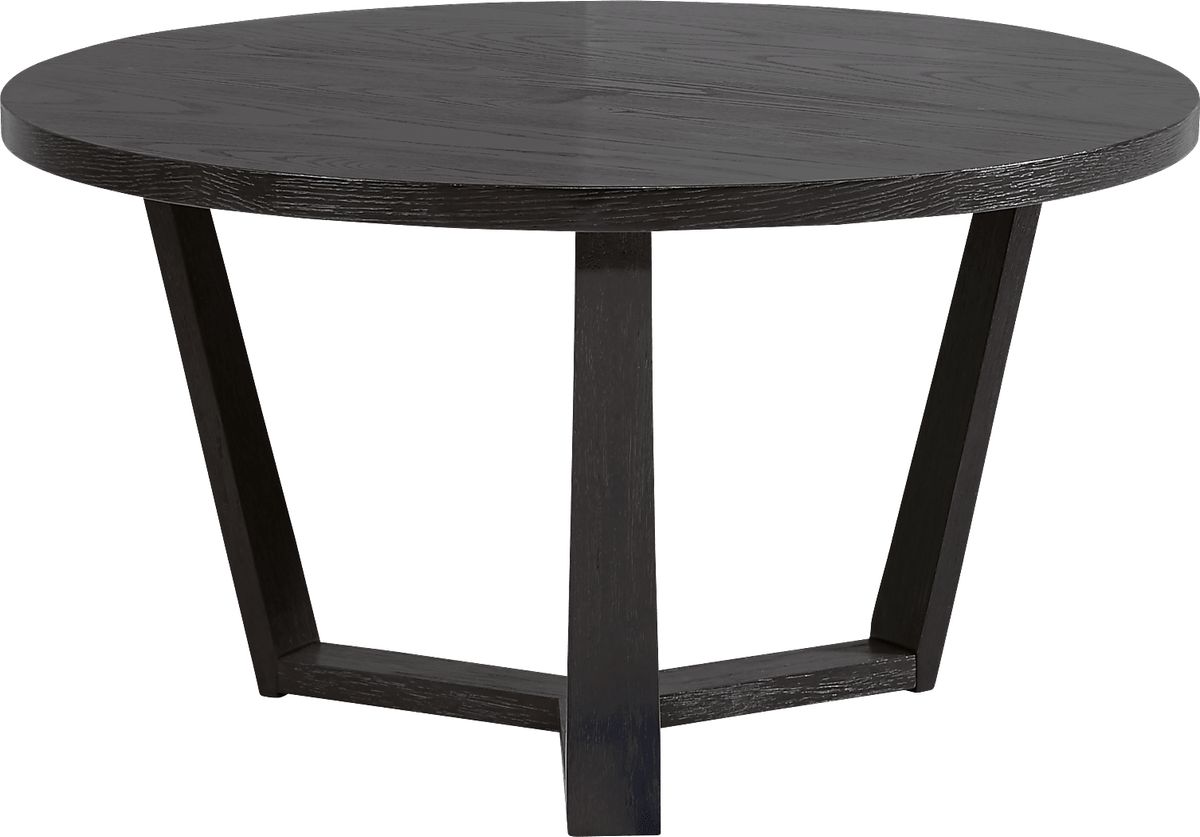 Rumie Dark Brown Wood Cocktail Table | Rooms to Go