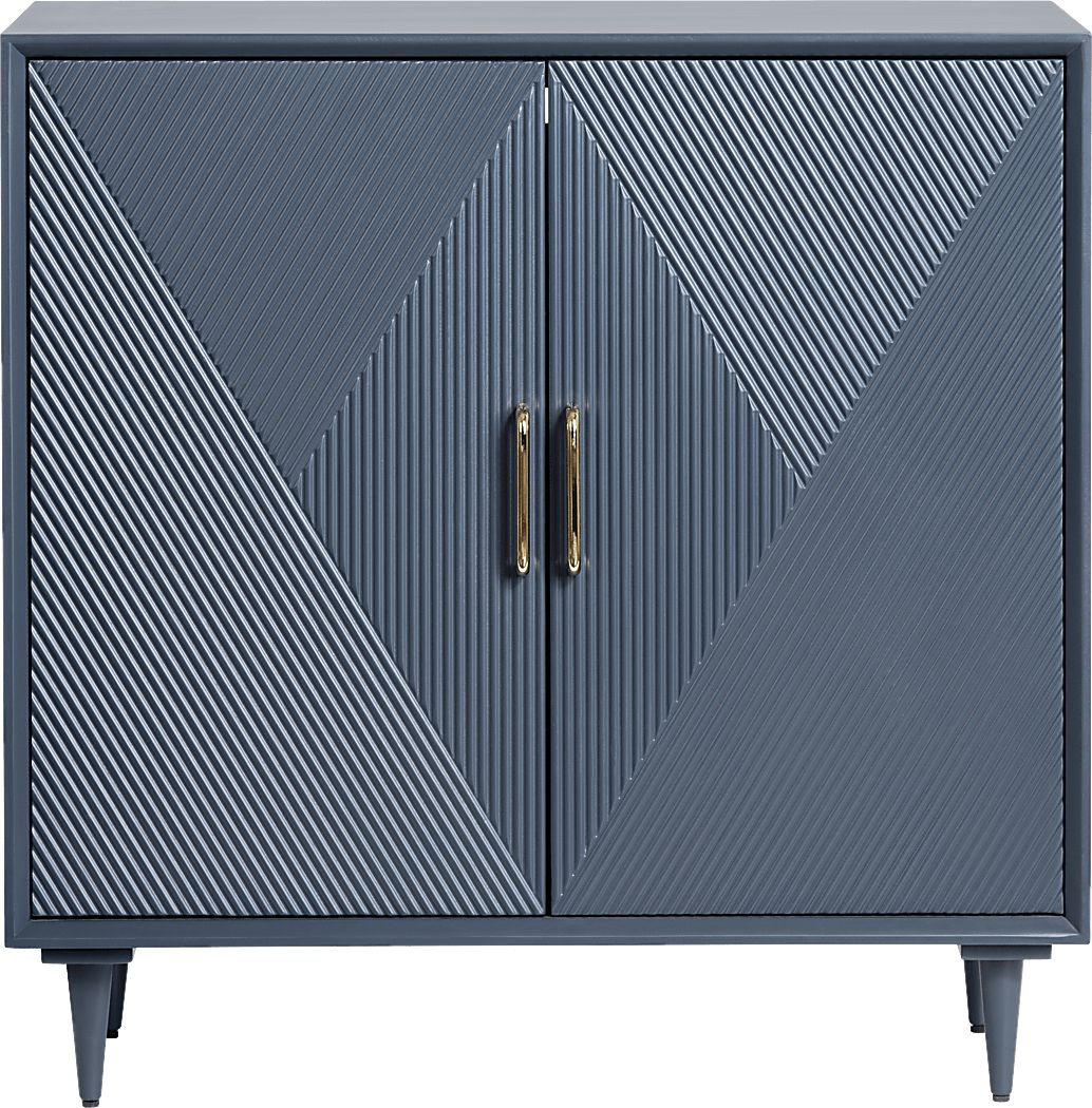 Rummele Blue Accent Cabinet - Thumbnail 3