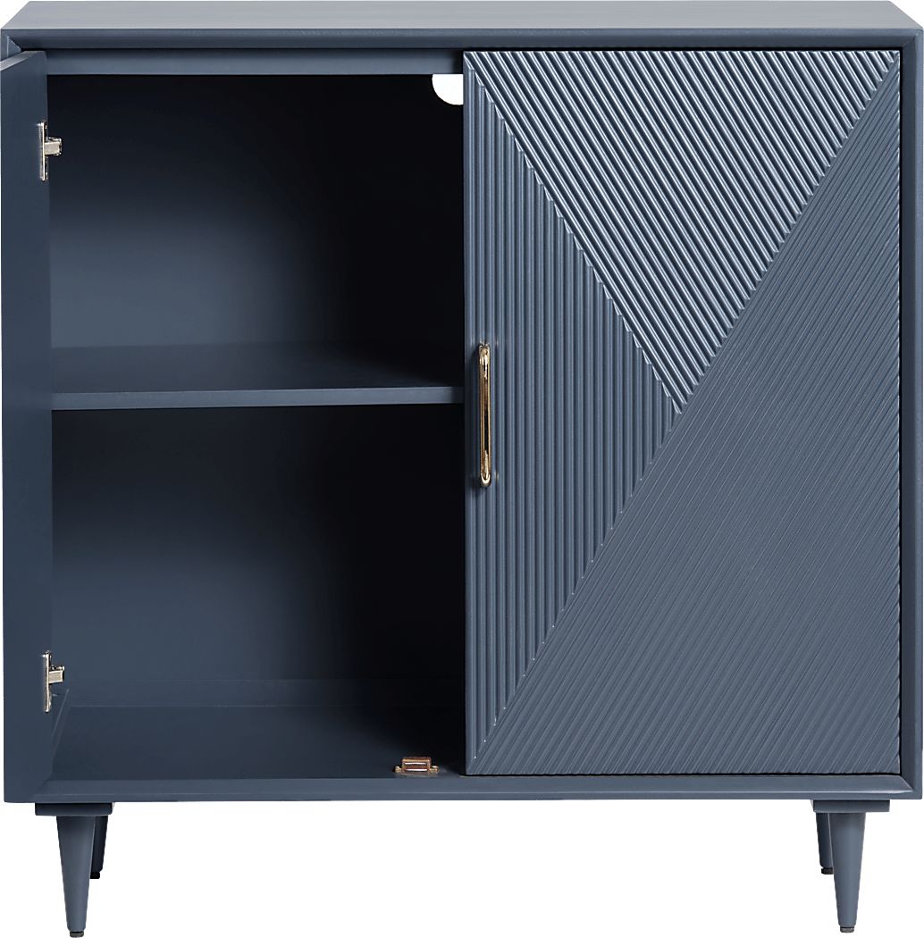 Rummele Blue Accent Cabinet - Thumbnail 2