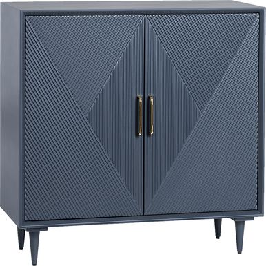 Rummele Blue Accent Cabinet