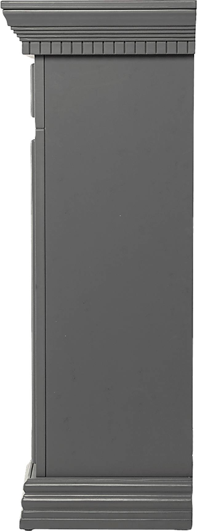 Runnelwood II Gray 50 in. Console With Electric Log Fireplace - Thumbnail - Image 4