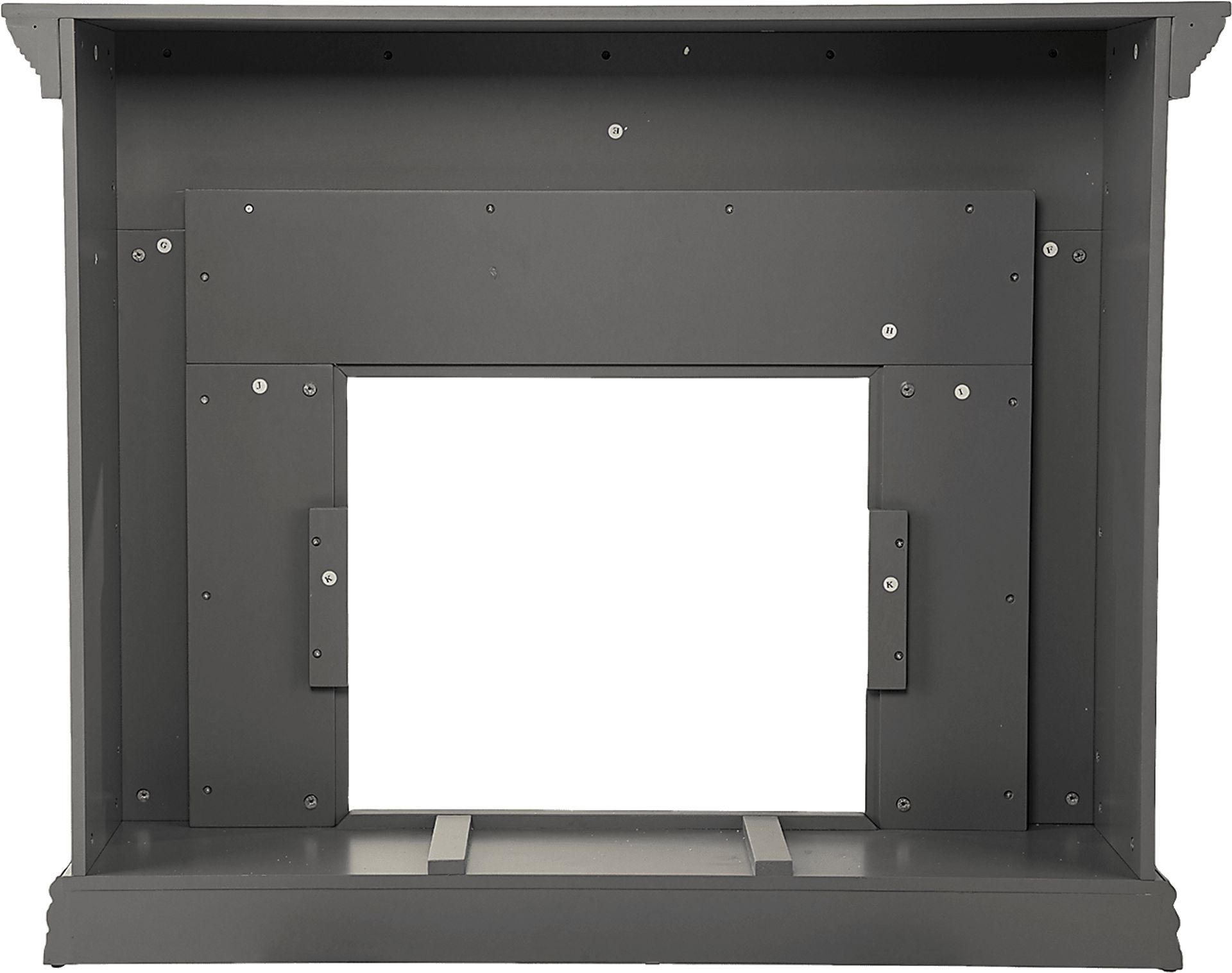 Runnelwood I Gray 50 in. Console, With Color Changing Electric Fireplace - Image 2