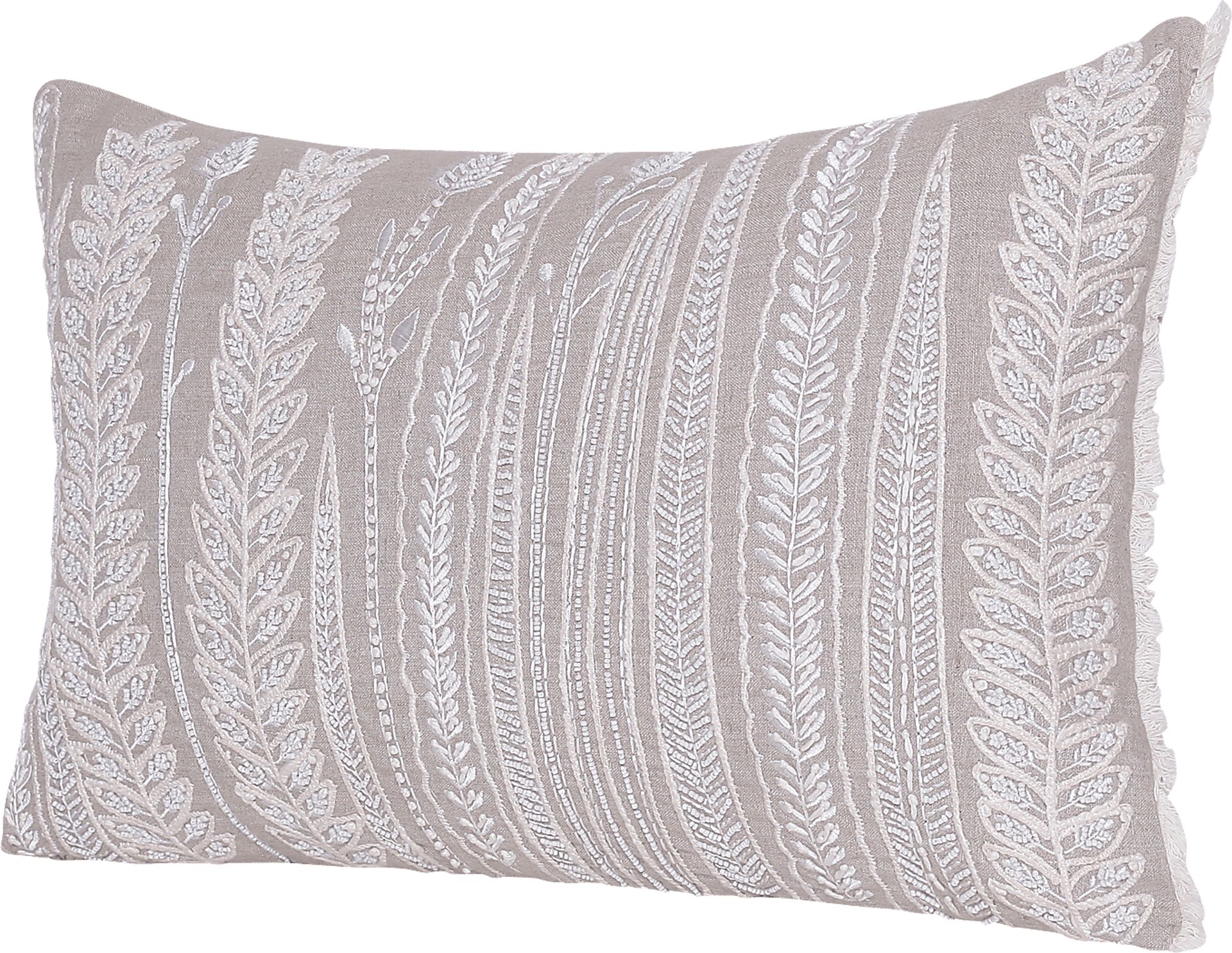 Running Bay Beige Lumbar Pillow - Image 3