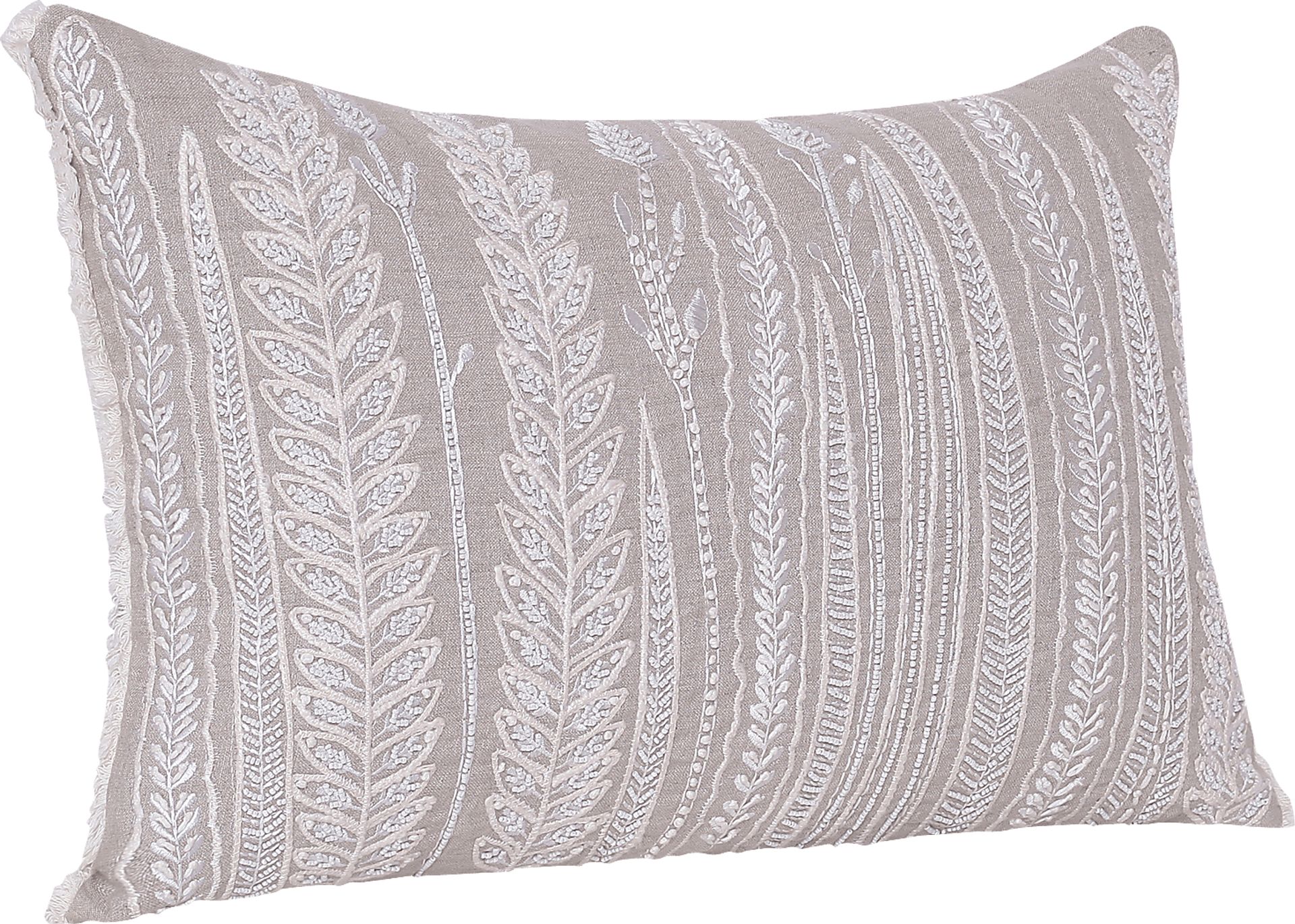 Running Bay Beige Lumbar Pillow - Image 9