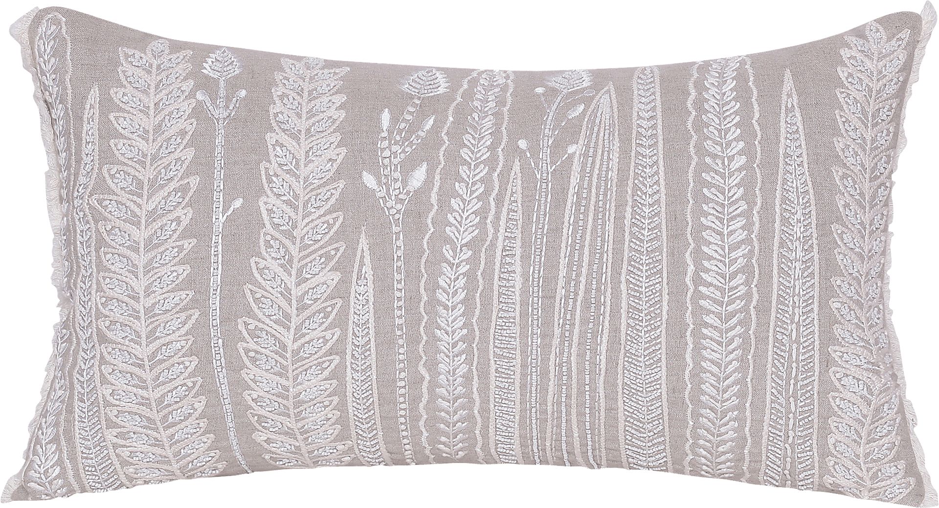 Running Bay Beige Lumbar Pillow - Image 1