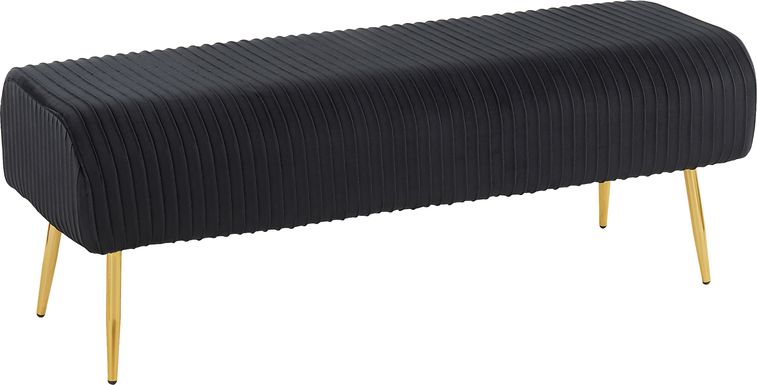 Runnymede Black Accent Bench