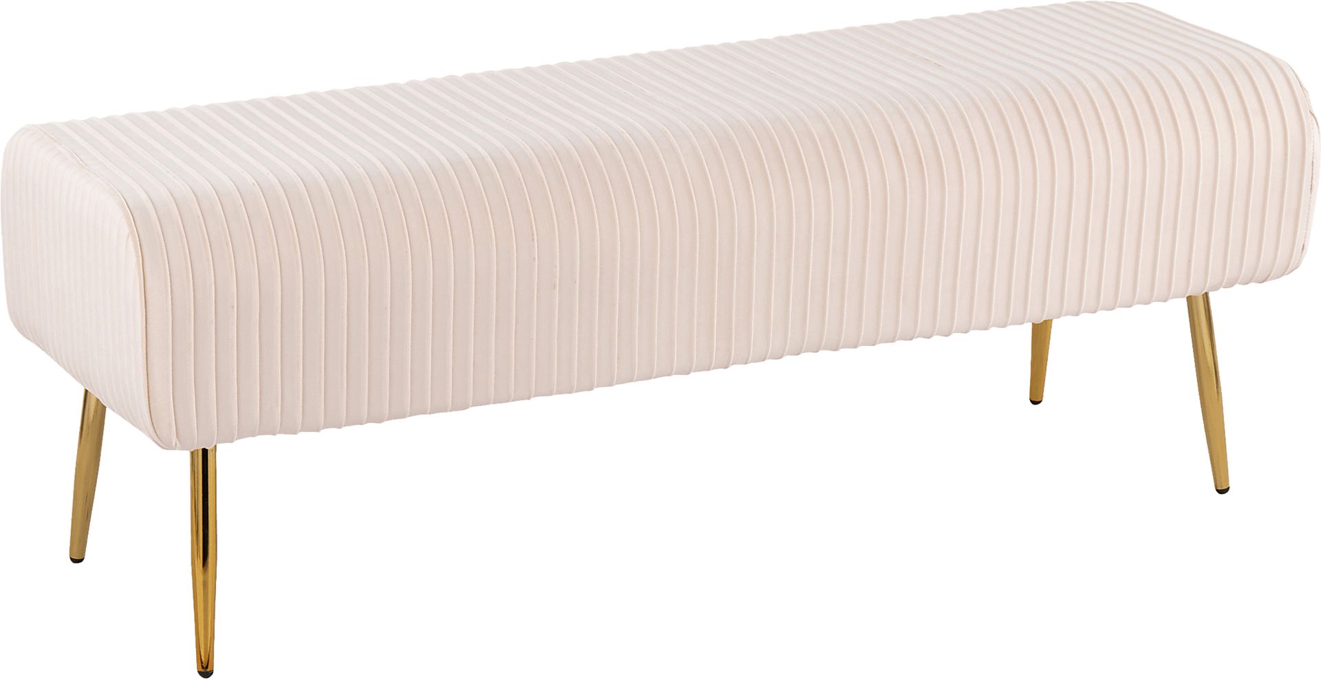 Runnymede Cream Accent Bench - Image 1