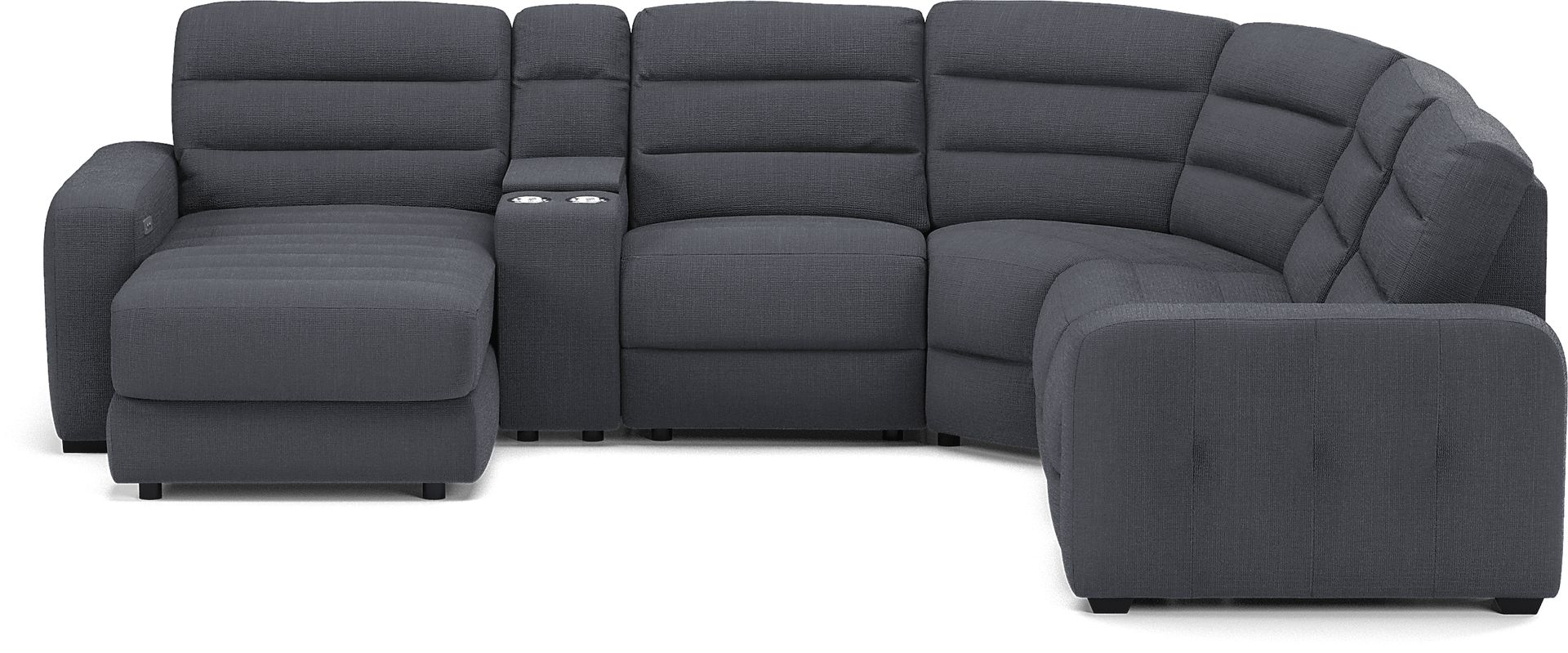 Runyon Canyon Navy 6 Pc Power Reclining Sectional - Image 3
