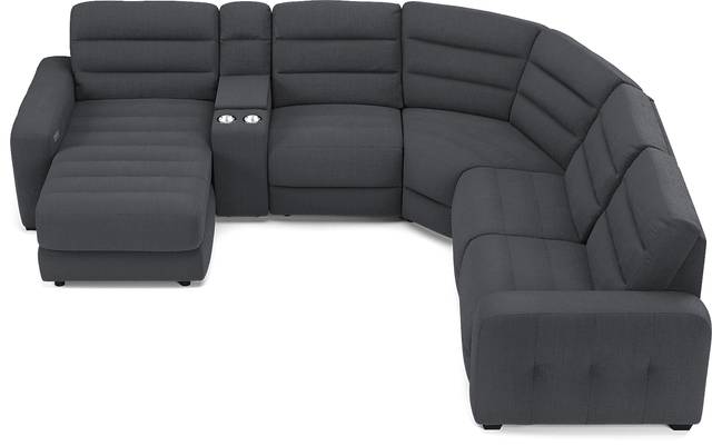 Runyon Canyon Navy 6 Pc Power Reclining Sectional - Thumbnail - Image 4