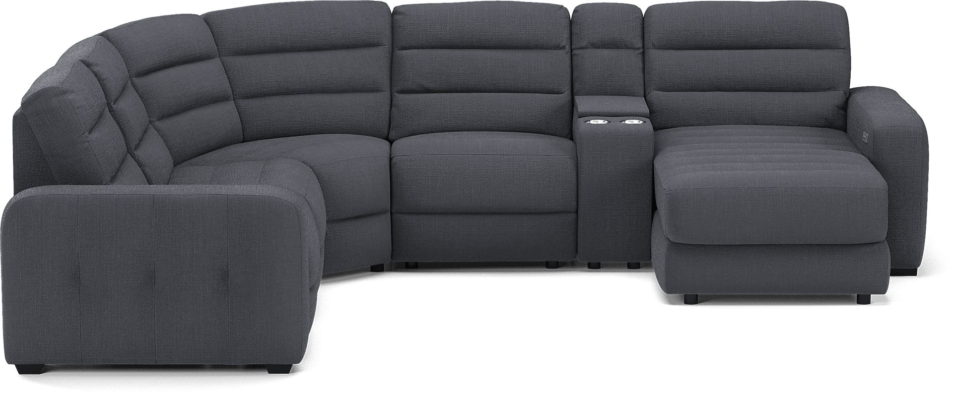 Runyon Canyon Navy 6 Pc Power Reclining Sectional - Image 3