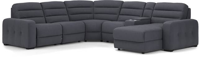 Runyon Canyon Navy 6 Pc Power Reclining Sectional - Thumbnail - Image 1