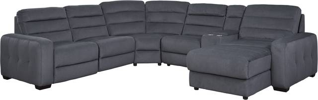 Runyon Canyon Navy 6 Pc Power Reclining Sectional - Thumbnail - Image 1