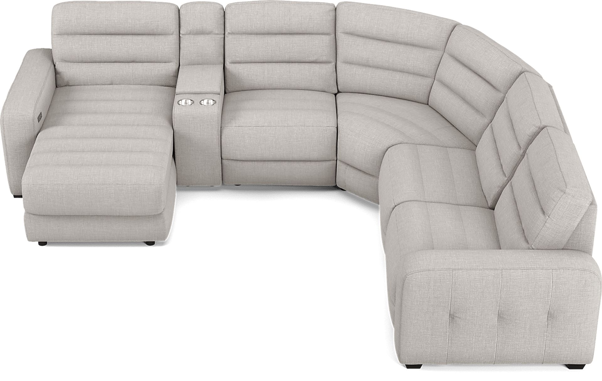 Runyon Canyon Platinum 6 Pc Power Reclining Sectional - Image 4