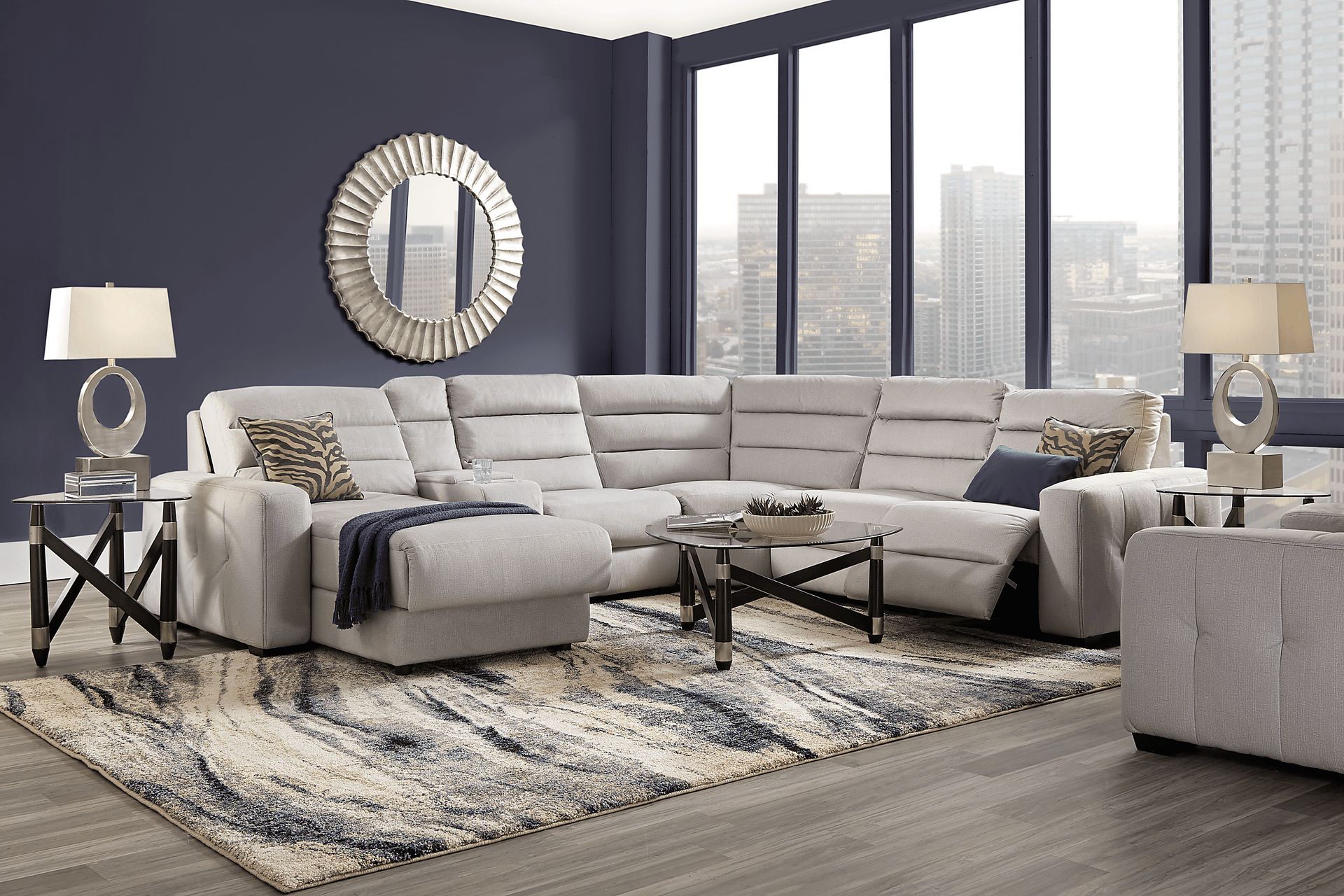 Runyon Canyon Platinum 6 Pc Power Reclining Sectional - Image 2
