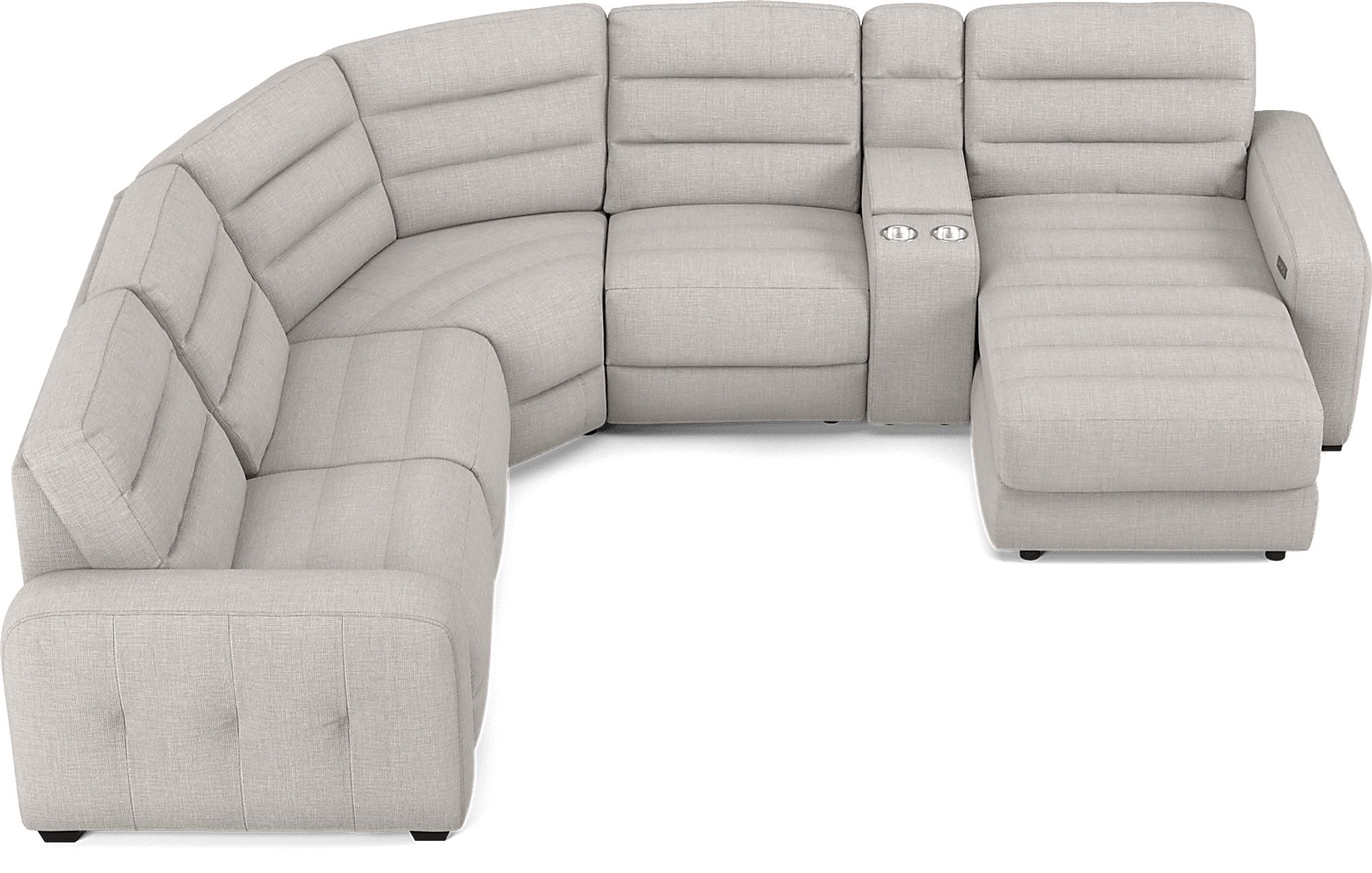 Runyon Canyon Platinum 6 Pc Power Reclining Sectional - Image 4