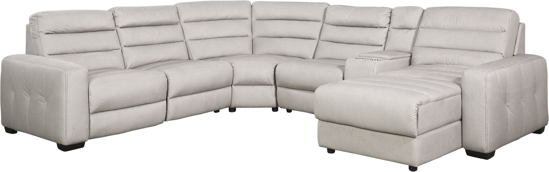 Runyon Canyon Platinum 6 Pc Power Reclining Sectional - Image 1