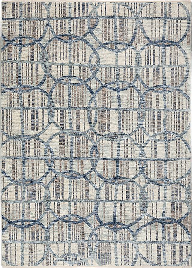 Ruoli Blue 5' x 7'10 Rug - Thumbnail - Image 1